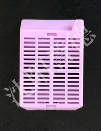 China Tejido púrpura que procesa los casetes con los agujeros de la tira, disposición desprendible de la tapa proveedor