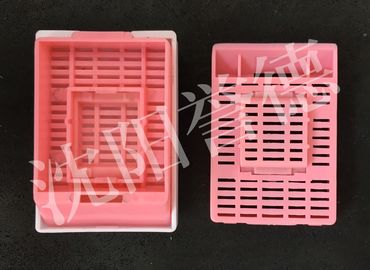 China Tejido de tamaño mediano que integra la disposición redonda del agujero del color rosado del casete sin la tapa proveedor