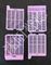 Casete plástico púrpura de la histología, tejido disponible que procesa los casetes proveedor