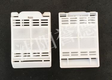 China Tejido blanco del color que integra la perforación rectangular del casete para el espécimen de la biopsia del control con seguridad fábrica