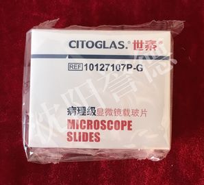 China × estándar 25m m, grueso de las diapositivas de cristal 75m m del microscopio de la histología de 1.0mm-1.2m m distribuidor